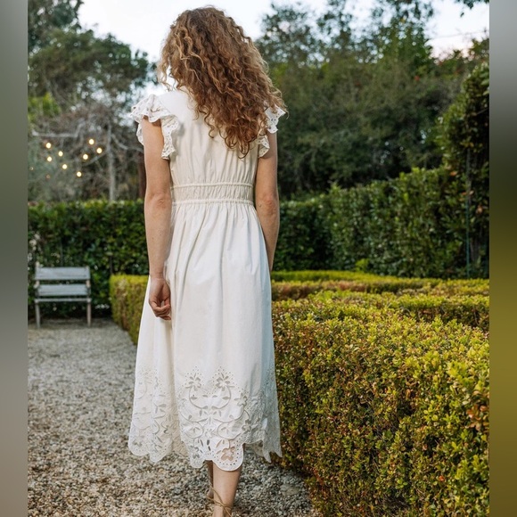 CLEOBELLA Allegra Midi Dress in Ivory sz XS NWT 288$ - Picture 9 of 16